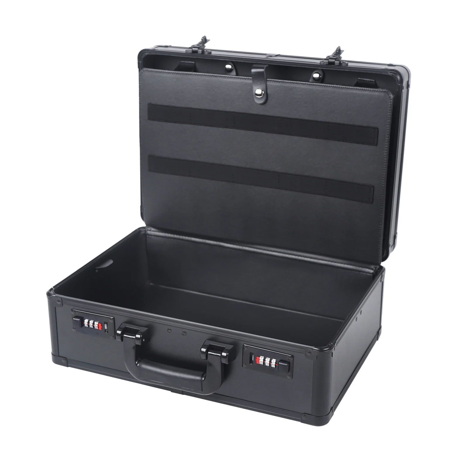 Hairdressing Toolbox Black Large Barber Beauty Salon Tool Kits Portable Storage Travel Carry Case